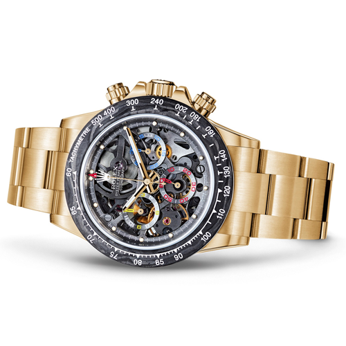 Luxury Watch Daytona La Montoya Automatic gold black (Refurbished)