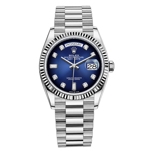 Luxury watch Day-Date Blue 2122 (Refurbished)