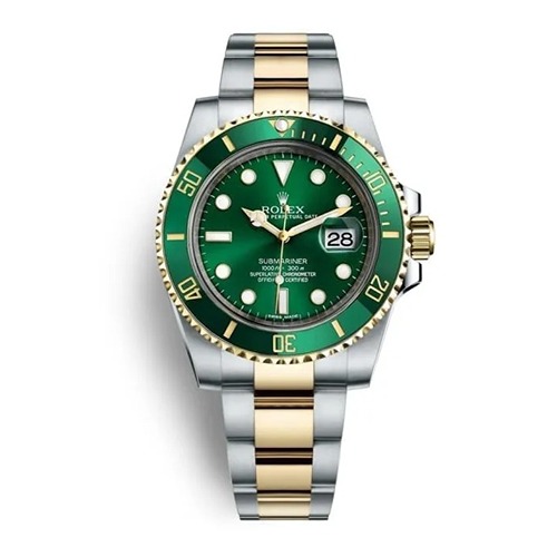 Luxury Submariner Green Dial Dual Tone Watch (Refurbished)
