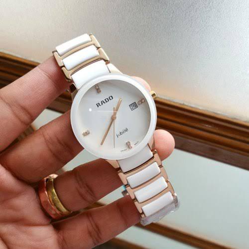 LUXURY WATCH CENTRIX FULL WHITE WITH GOLDEN (Refurbished)