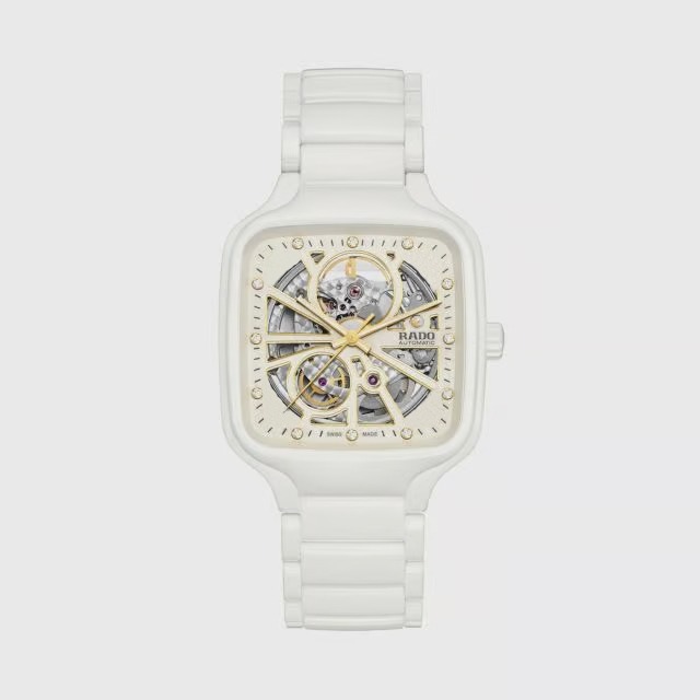 Designer Watch True Square Automatic Open Heart White (Refurbished)