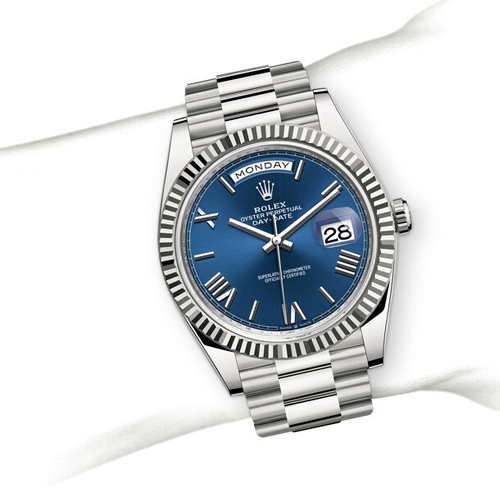 Luxury watch Day-Date Blue 5211 (Refurbished)
