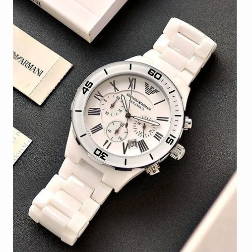 Luxury Watch Ceramica Series White Silver (Refurbished)