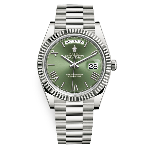 Luxury Watch DAYDATE STEEL GREEN DIAL 212 (Refurbished)