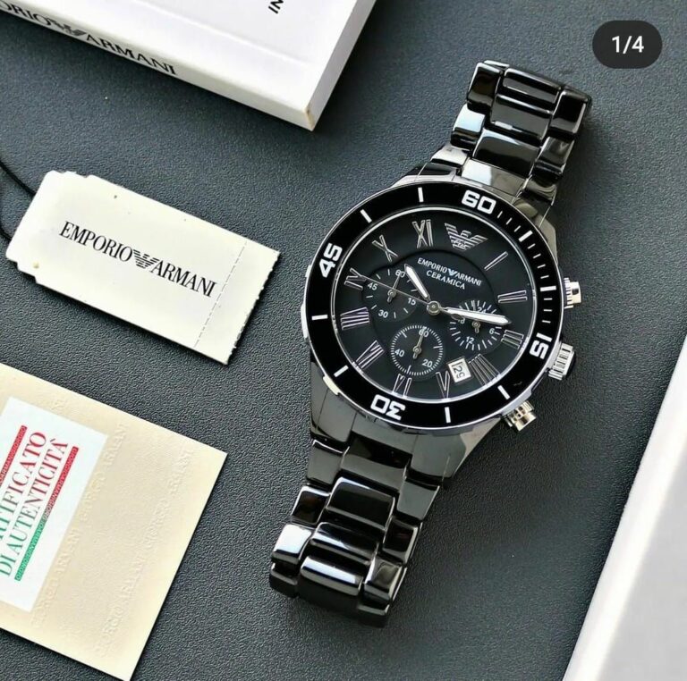 Luxury Watch Ceramica Series Black Sliver (Refurbished)