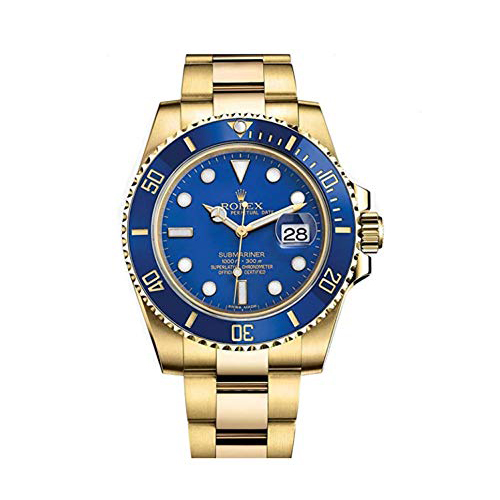 Luxury Watch Submariner Yellow Gold Blue Dial 6643 (Refurbished)
