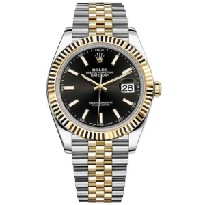 Luxury Watch Datejust 41 Gold Steel Black (Refurbished)