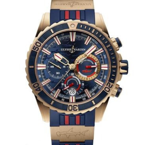 Branded  Diver Chronograph Hammerhead Shark Blue (Refurbished)