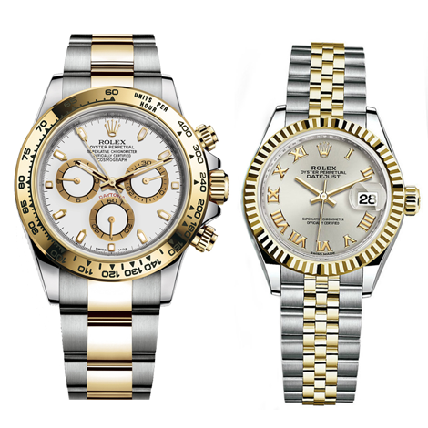 Luxury Watch Daytona Gold Silver Couple (Refurbished)