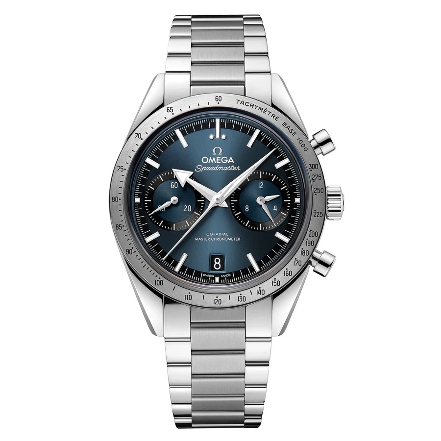 Luxury Watch Speedmaster Co Axial Master Chronograph 40.5 Mm Blue (Refurbished)