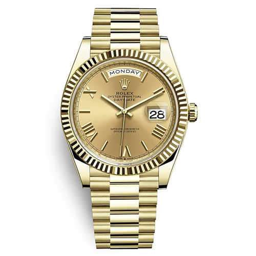Luxury Watch Oyster Perpetual Day-Date Full Gold (Refurbished)
