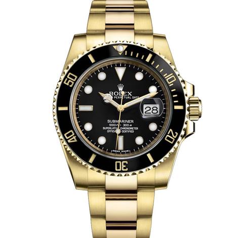Luxury Watch Submariner Yellow Gold Black Dial 8987 (Refurbished)