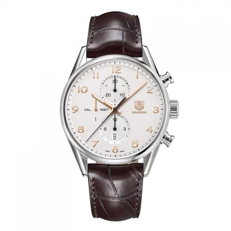 Branded Watch Carrera Calibre 1887 Date And Chronograph Men (Refurbished)