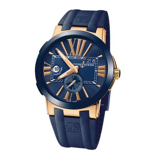 Branded Watch Executive Dual Time Mens Blue 9877 (Refurbished)